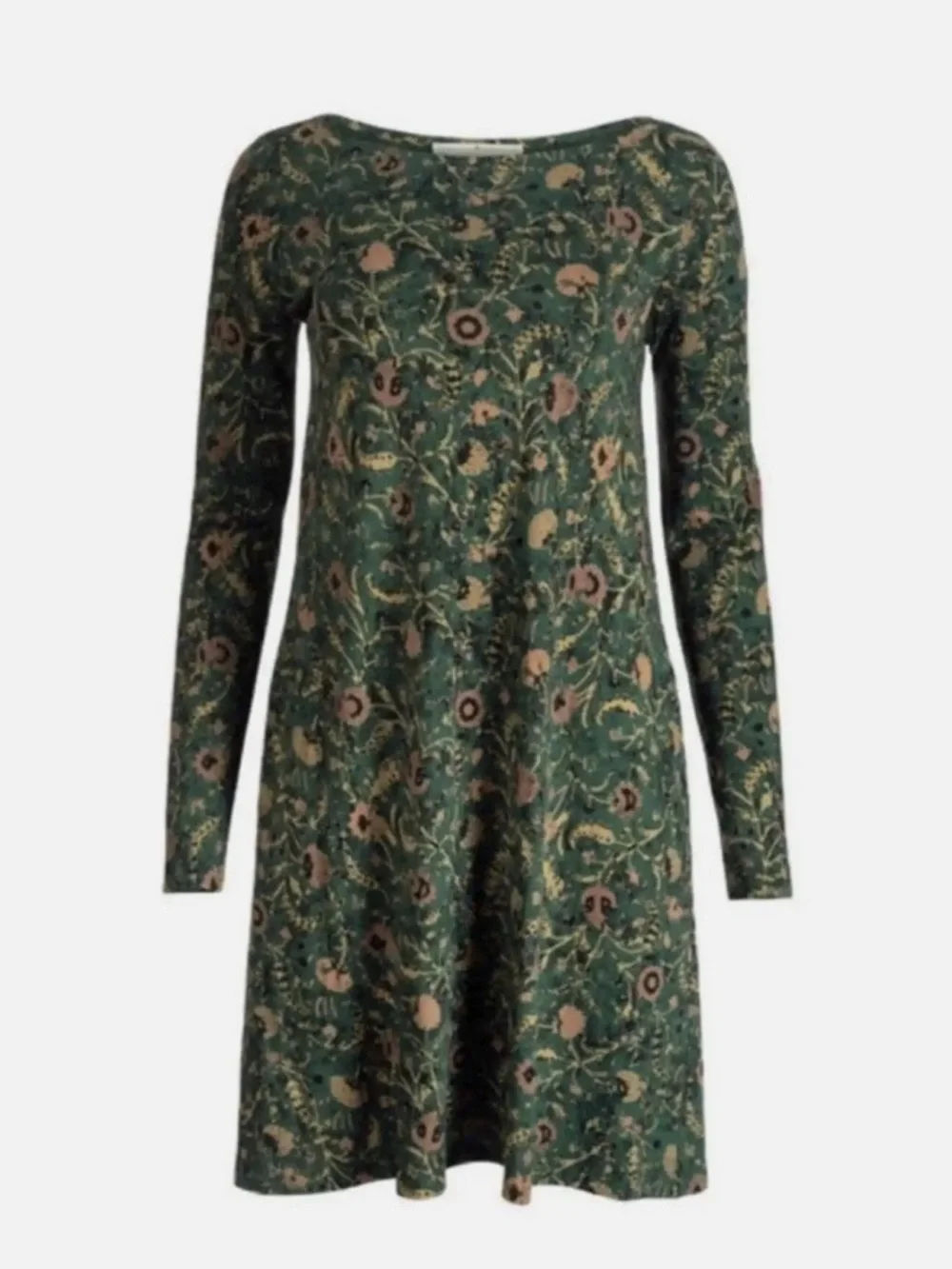 Peruvian Connection Orla Dress Floral Pima Cotton Modal Jersey - Picture 3 of 9